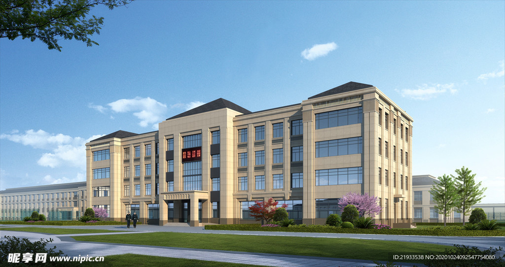 厂房工业园区园区效果图