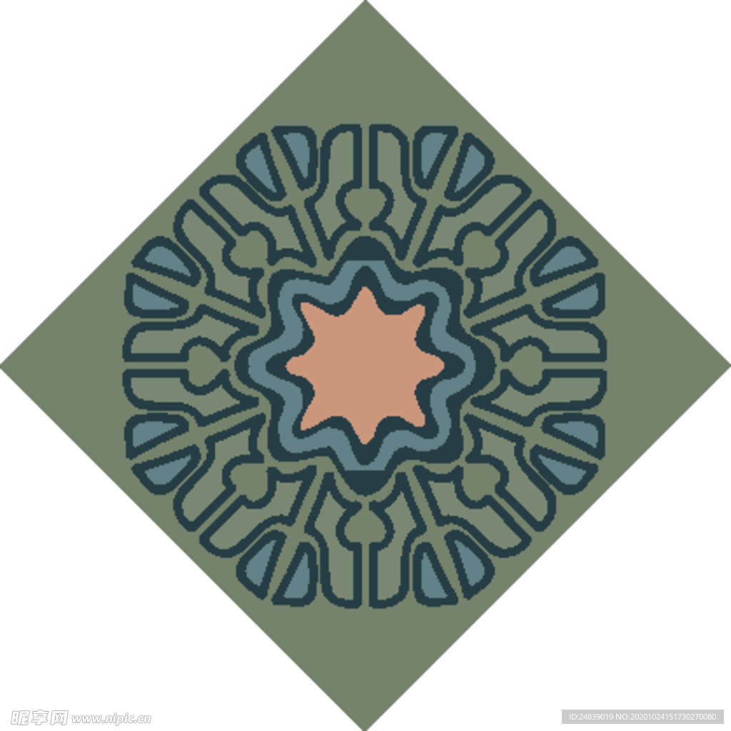 古典少数民族花纹底纹矢量