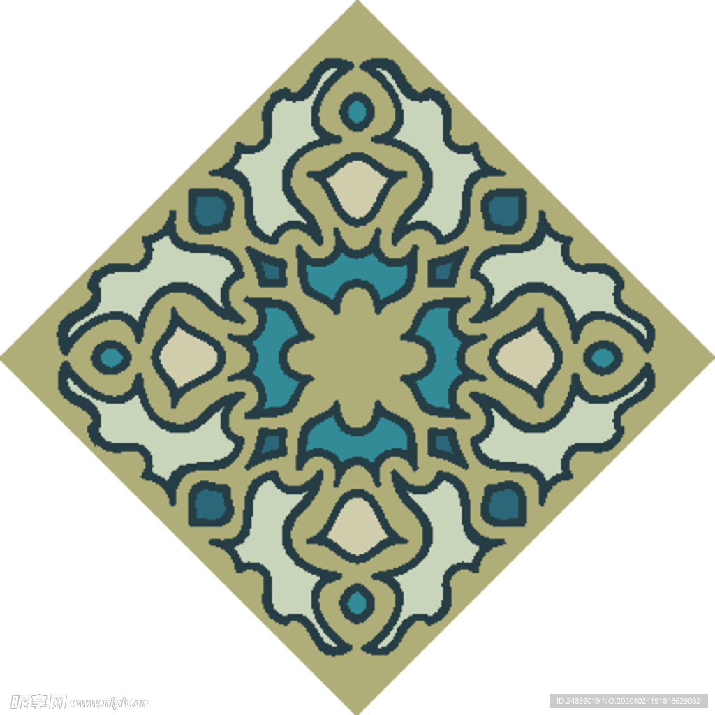 古典少数民族花纹底纹矢量