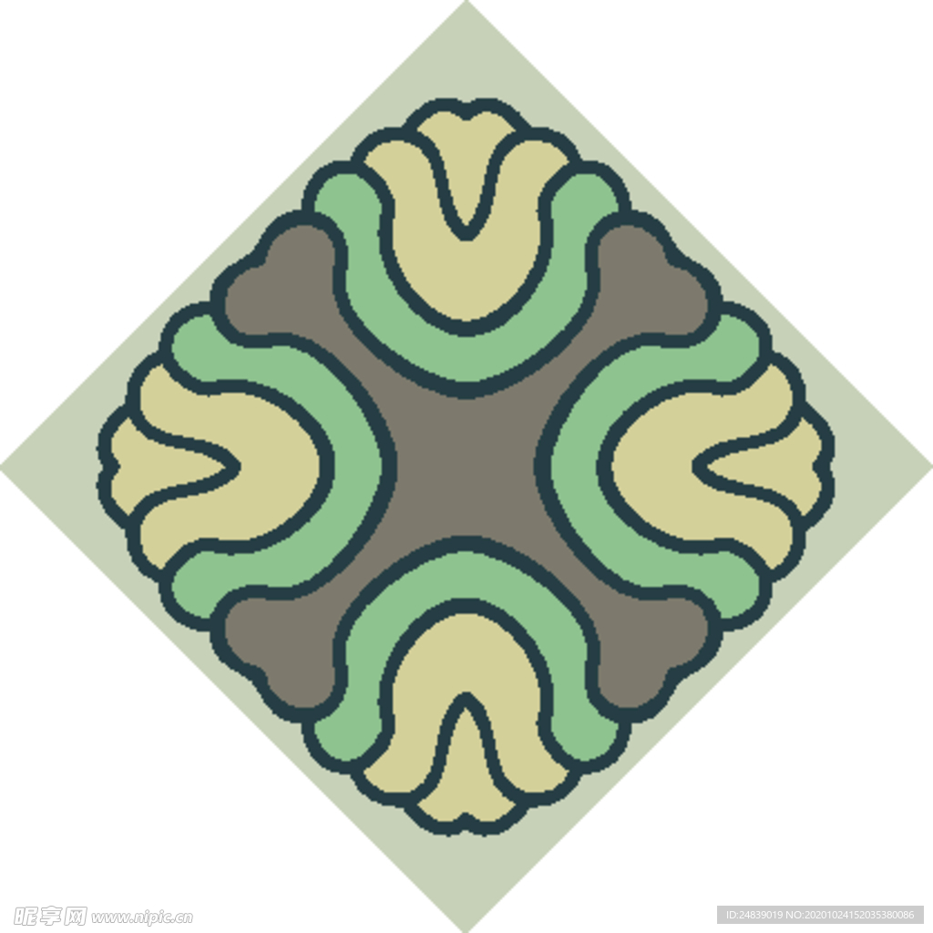 古典少数民族花纹底纹矢量