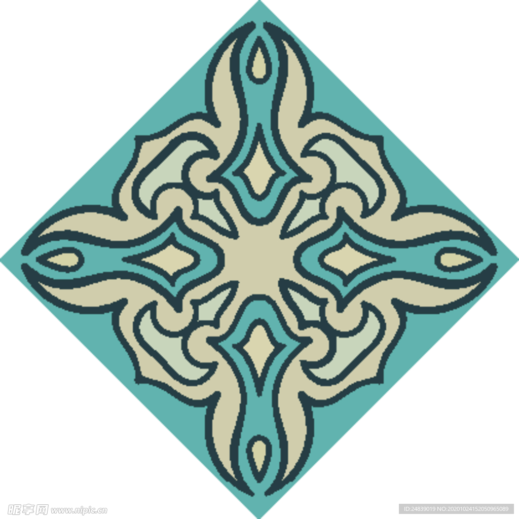 古典少数民族花纹底纹矢量