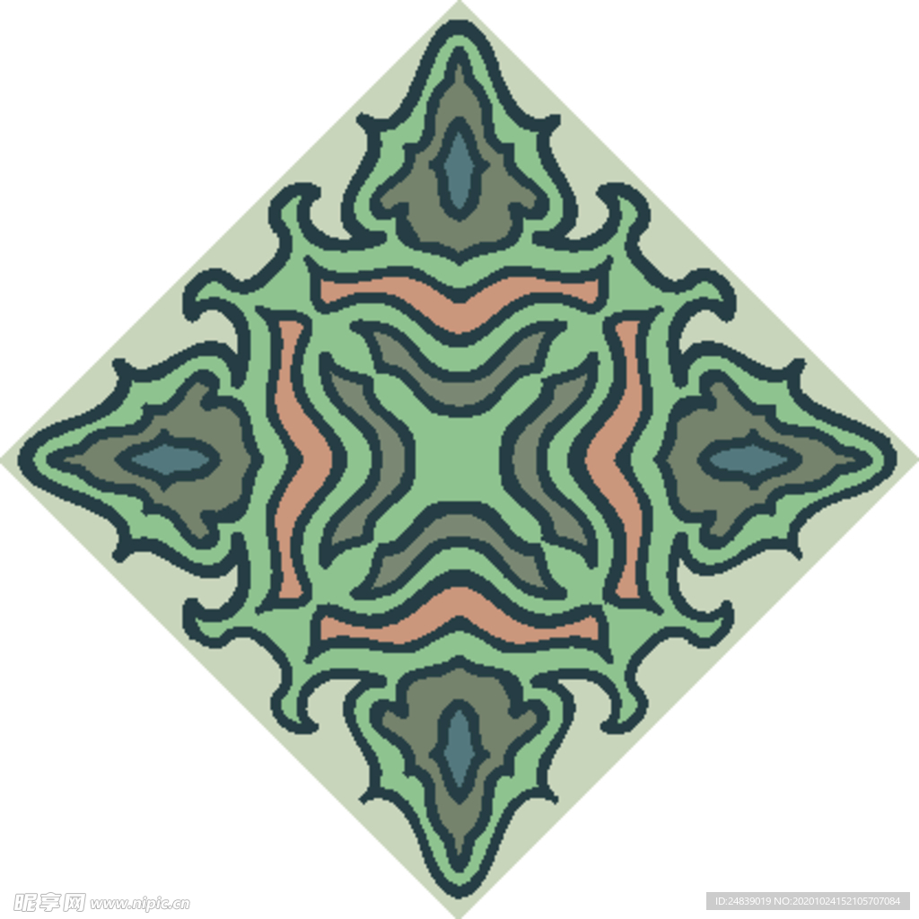 古典少数民族花纹底纹矢量