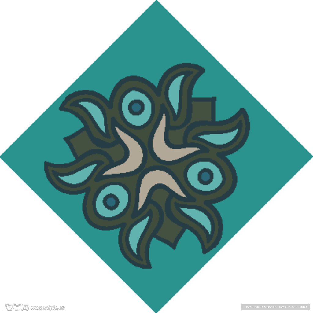 古典少数民族花纹底纹矢量