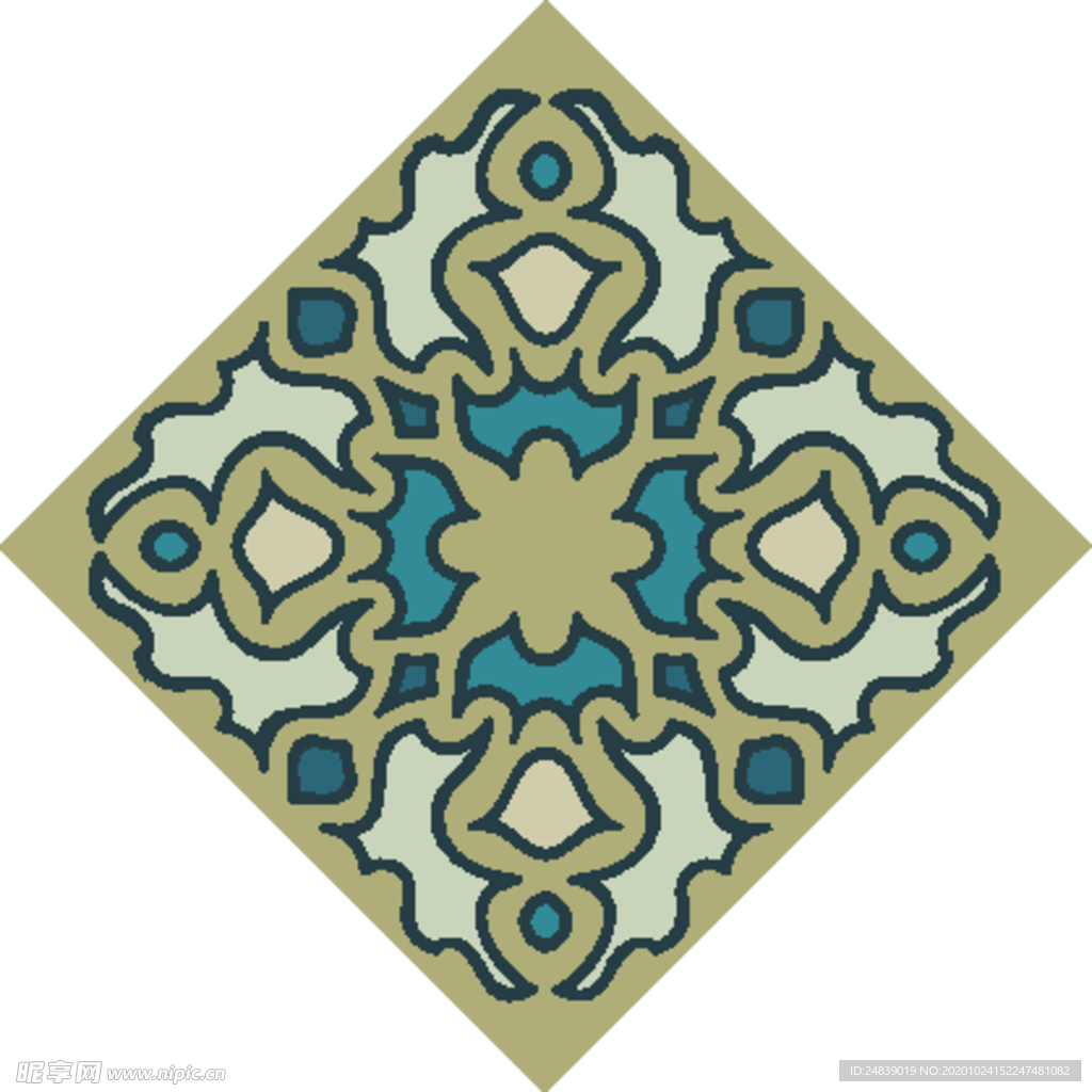 古典少数民族花纹底纹矢量