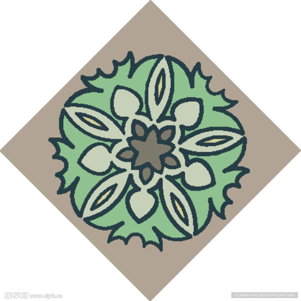 古典少数民族花纹底纹矢量