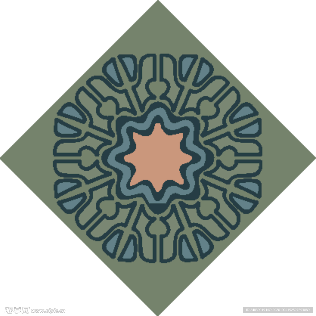 古典少数民族花纹底纹矢量