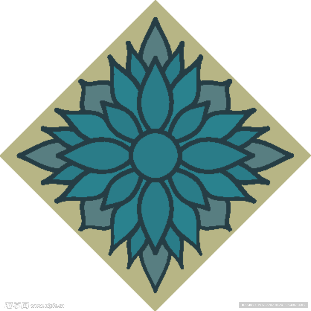 古典少数民族花纹底纹矢量