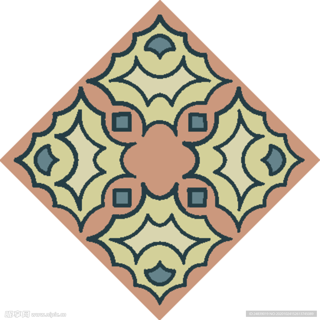 古典少数民族花纹底纹矢量