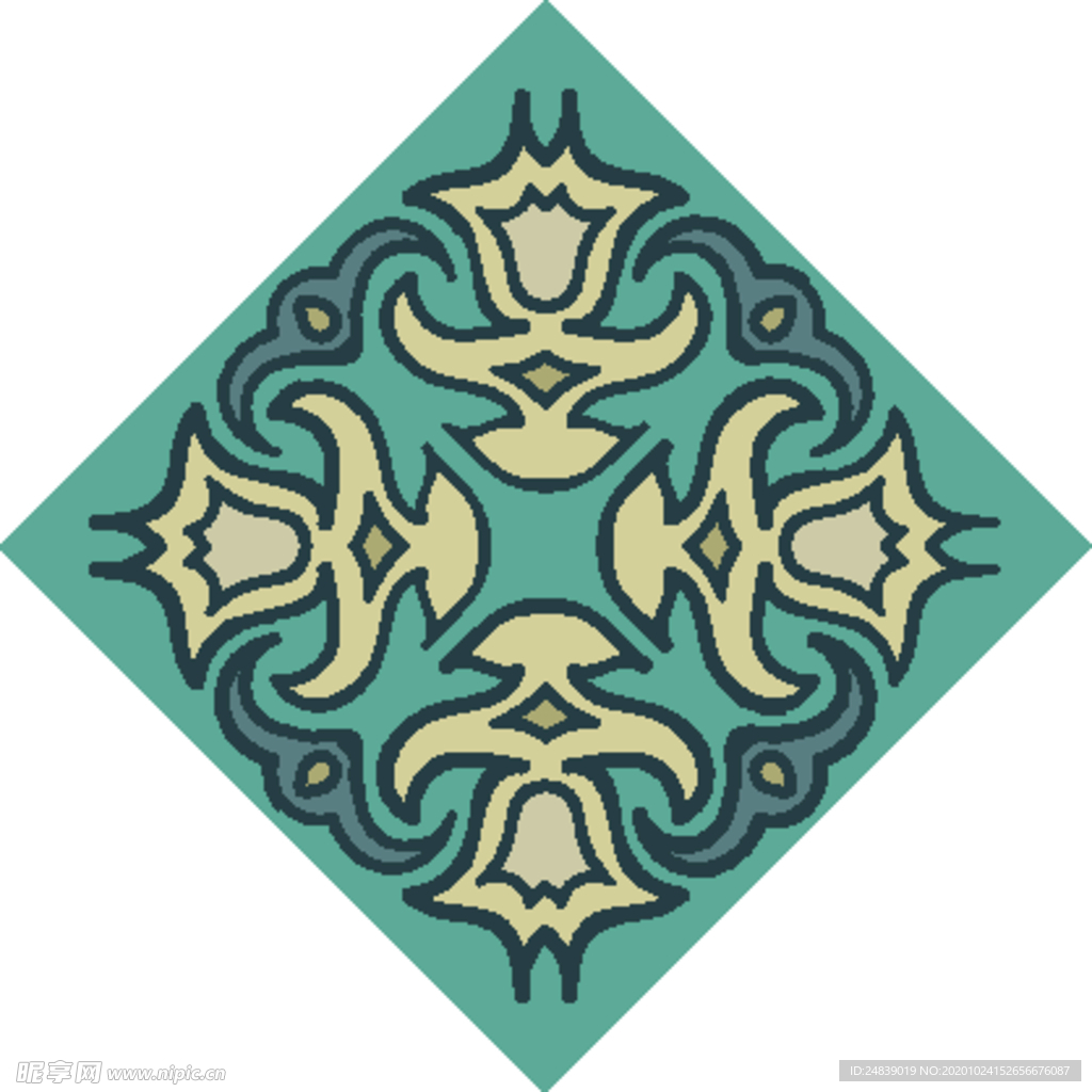 古典少数民族花纹底纹矢量