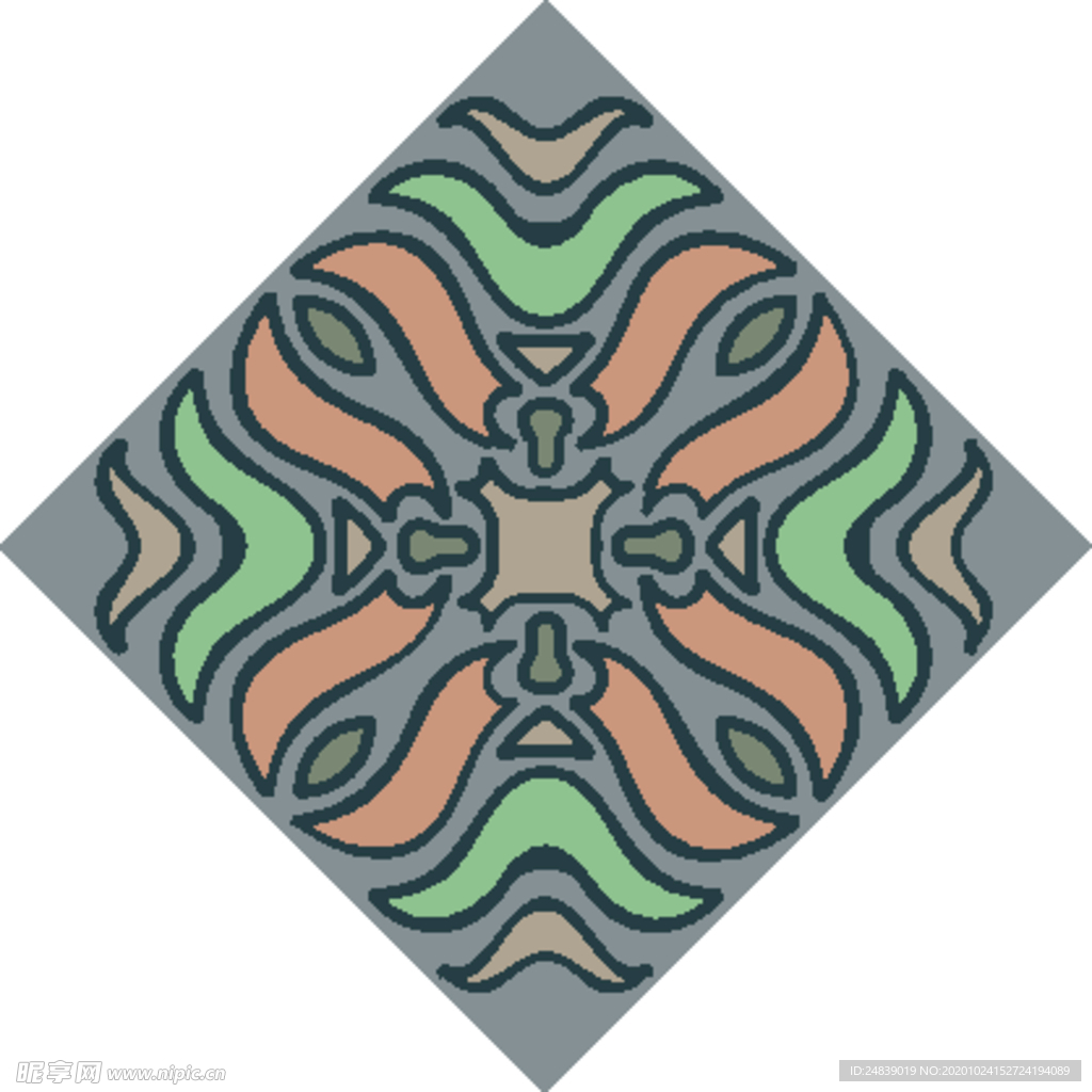 古典少数民族花纹底纹矢量