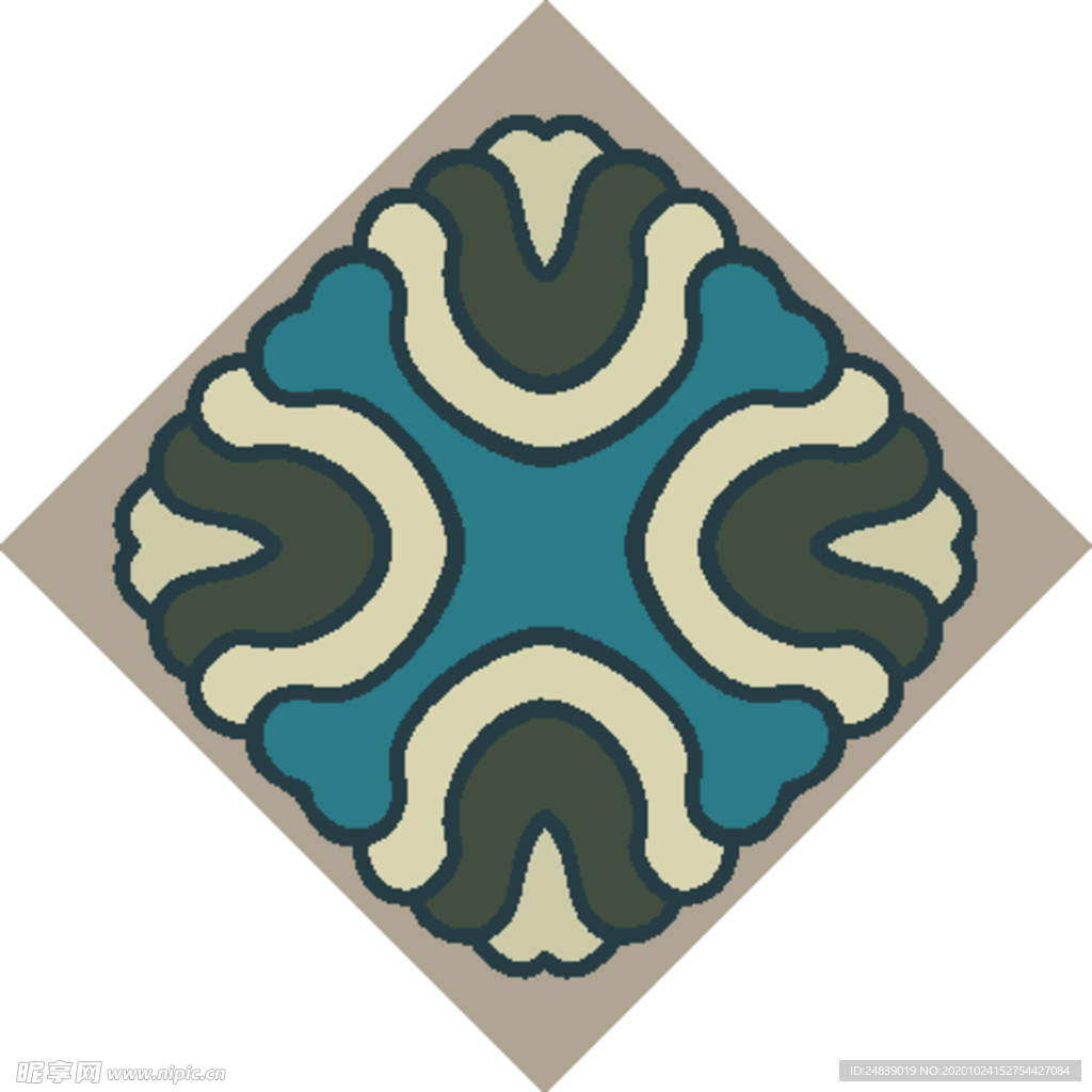 古典少数民族花纹底纹矢量