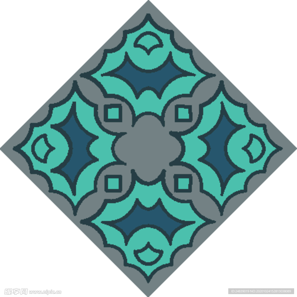 古典少数民族花纹底纹矢量