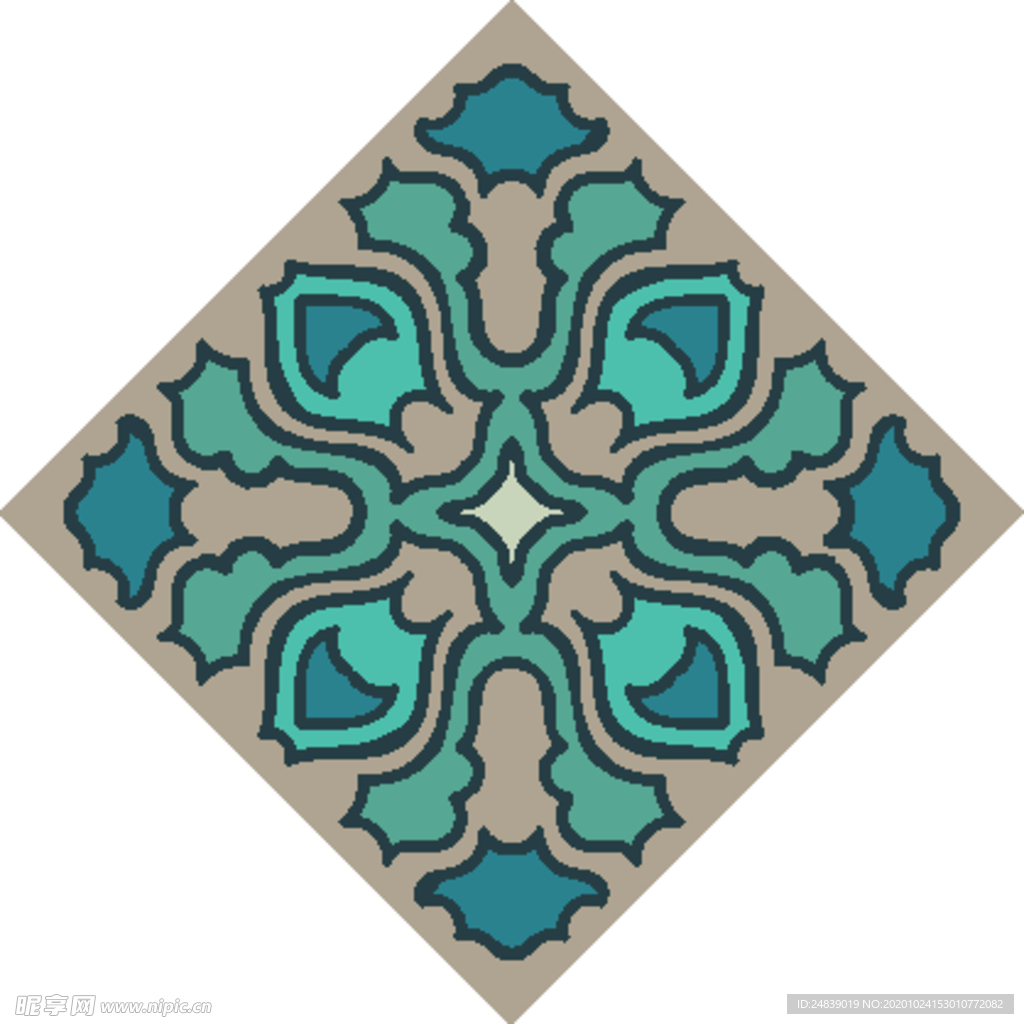 古典少数民族花纹底纹矢量