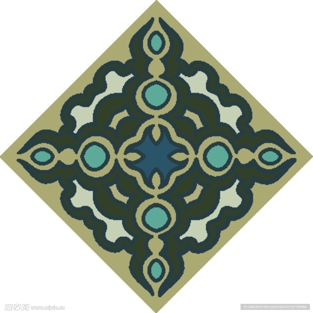 古典少数民族花纹底纹矢量