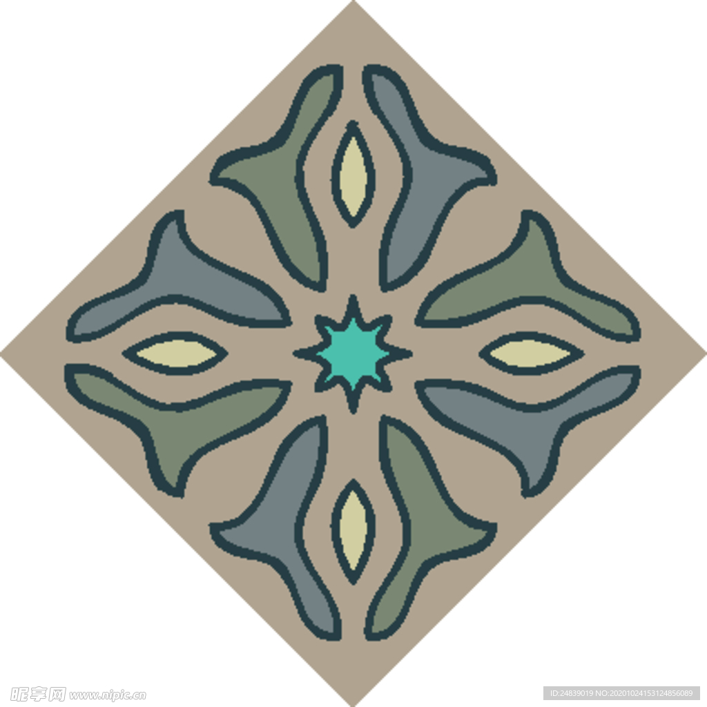 古典少数民族花纹底纹矢量