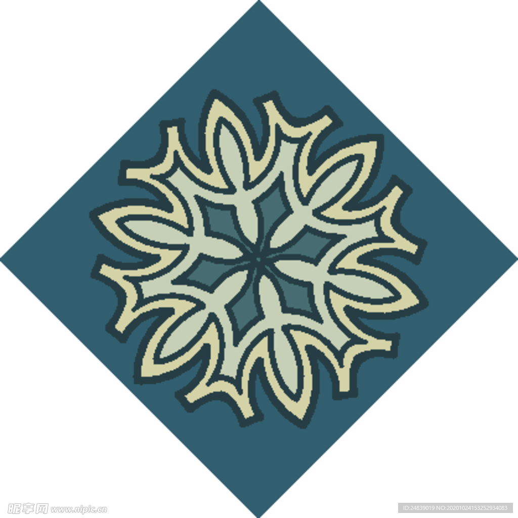 古典少数民族花纹底纹矢量