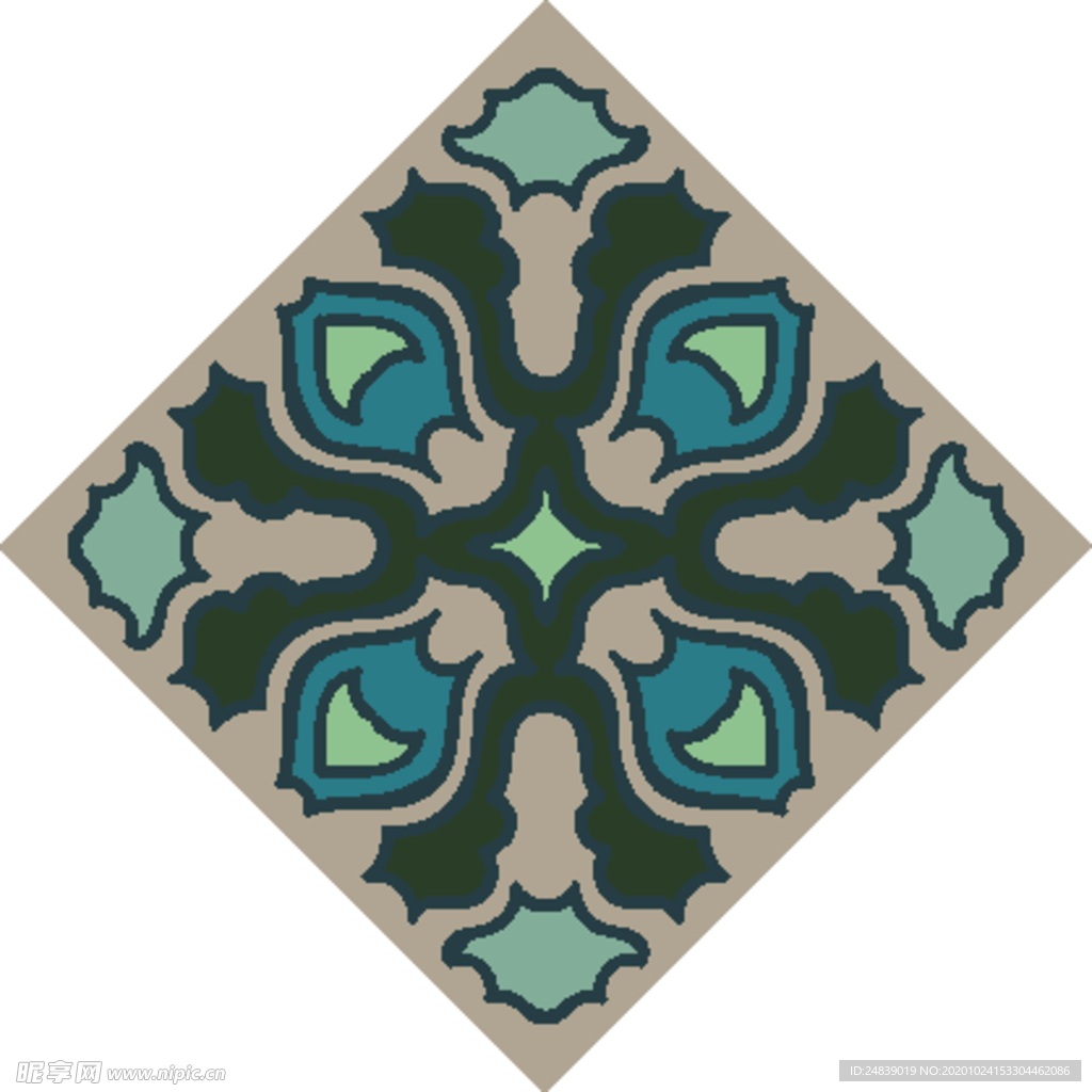 古典少数民族花纹底纹矢量