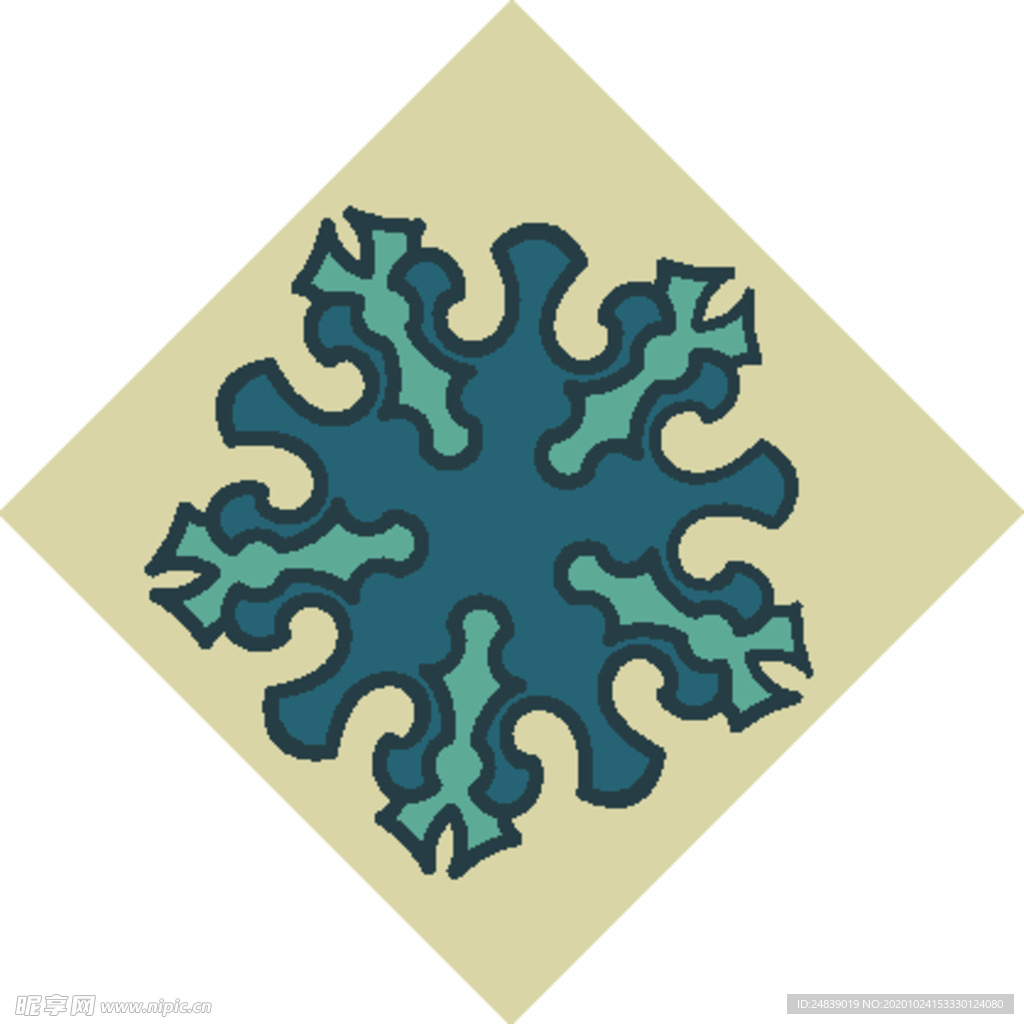 古典少数民族花纹底纹矢量