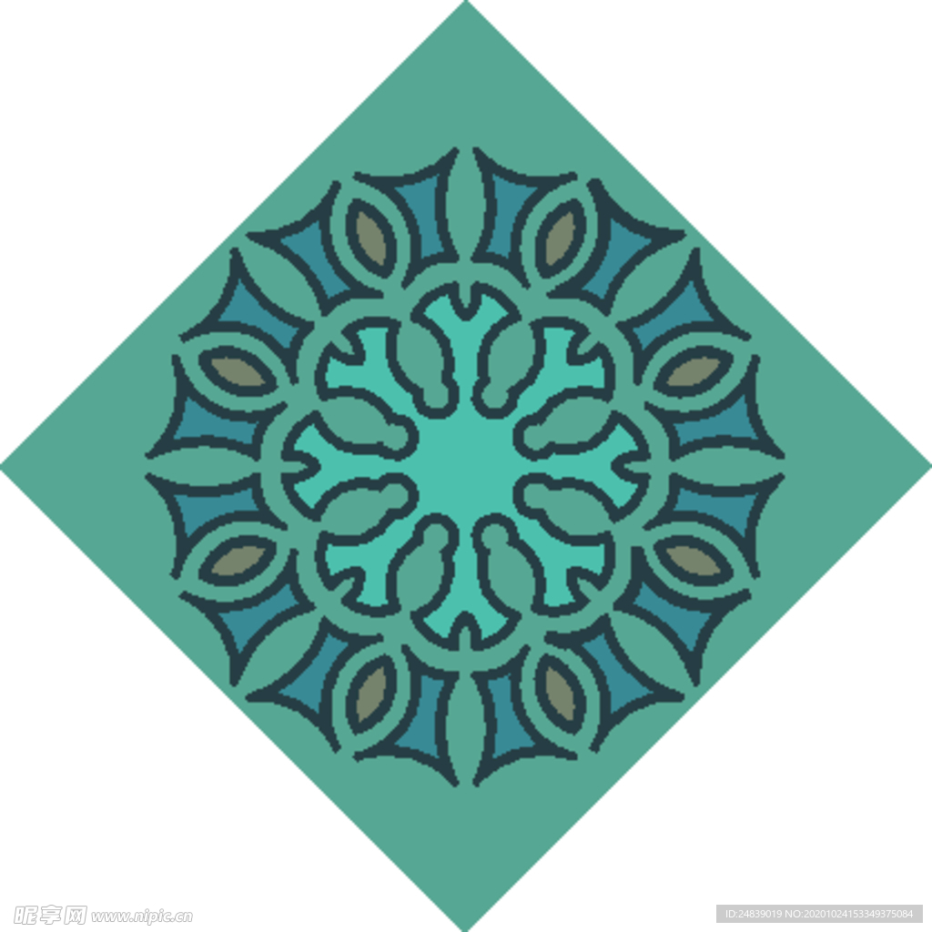 古典少数民族花纹底纹矢量