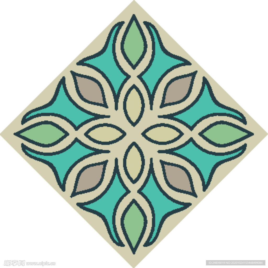 古典少数民族花纹底纹矢量