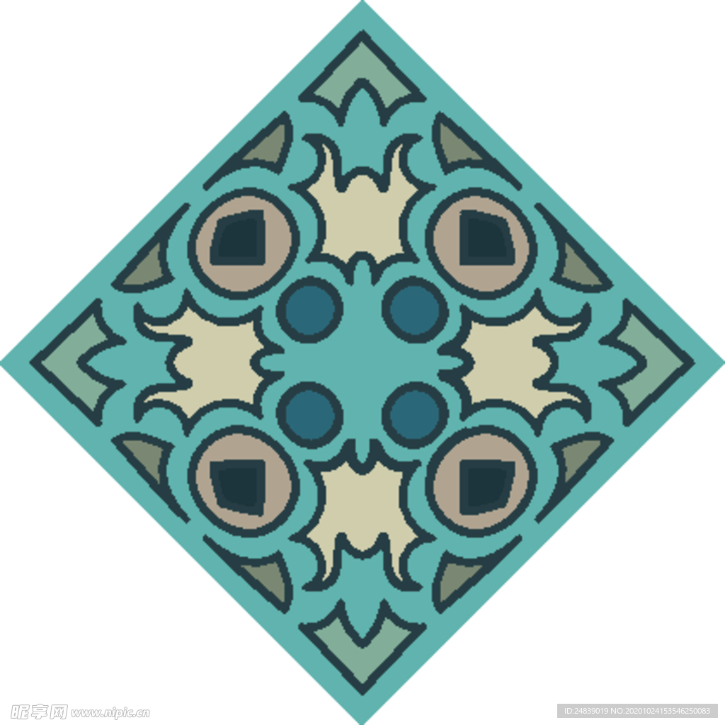 古典少数民族花纹底纹矢量