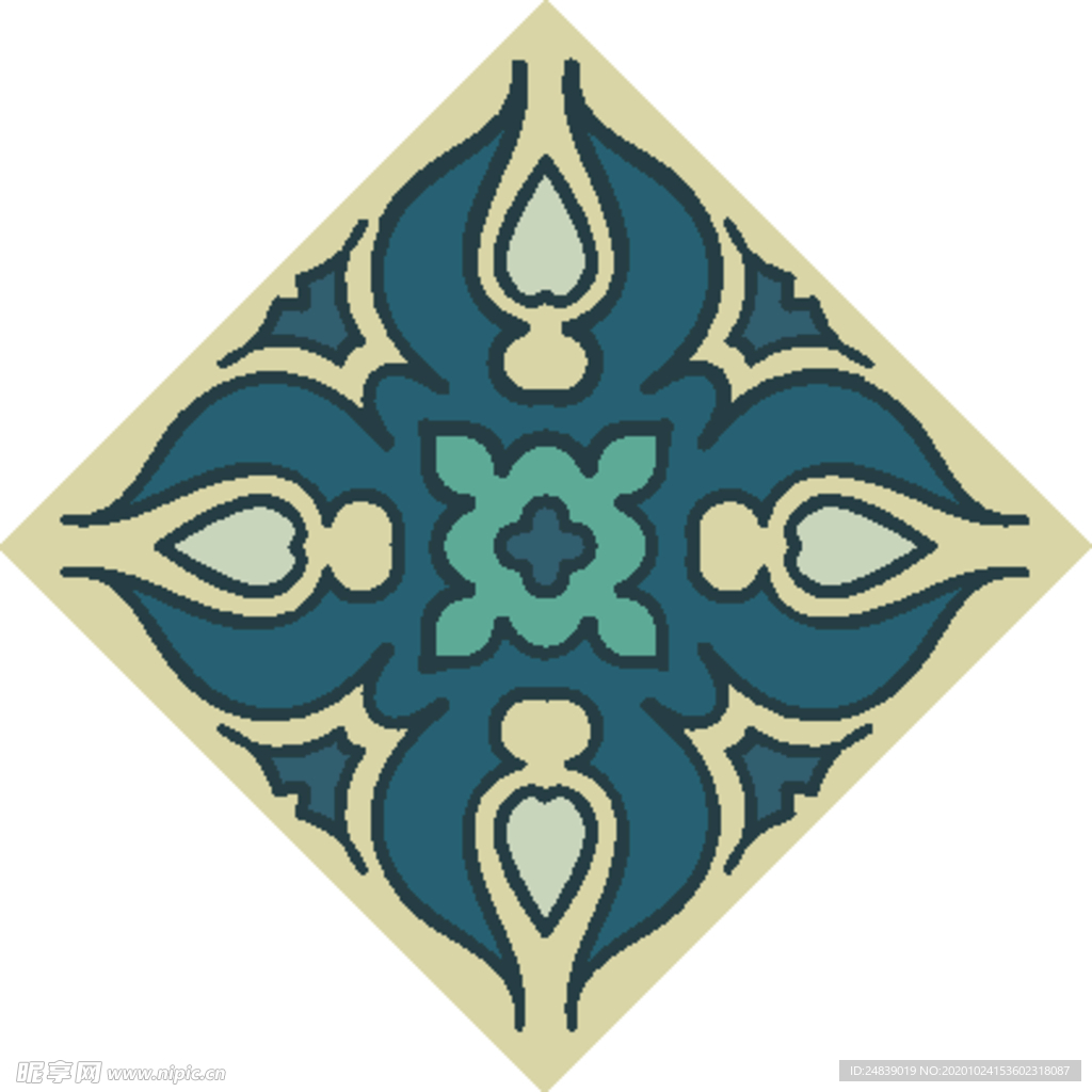 古典少数民族花纹底纹矢量