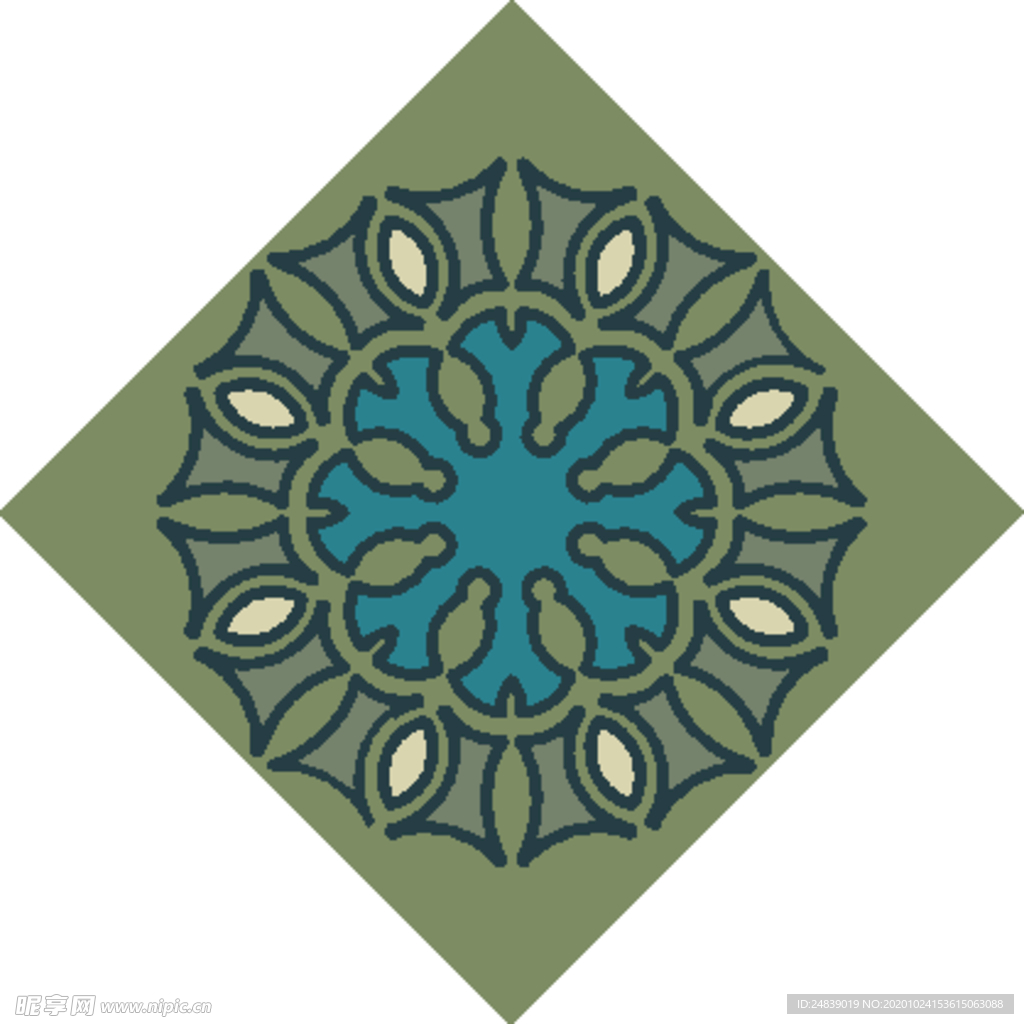 古典少数民族花纹底纹矢量