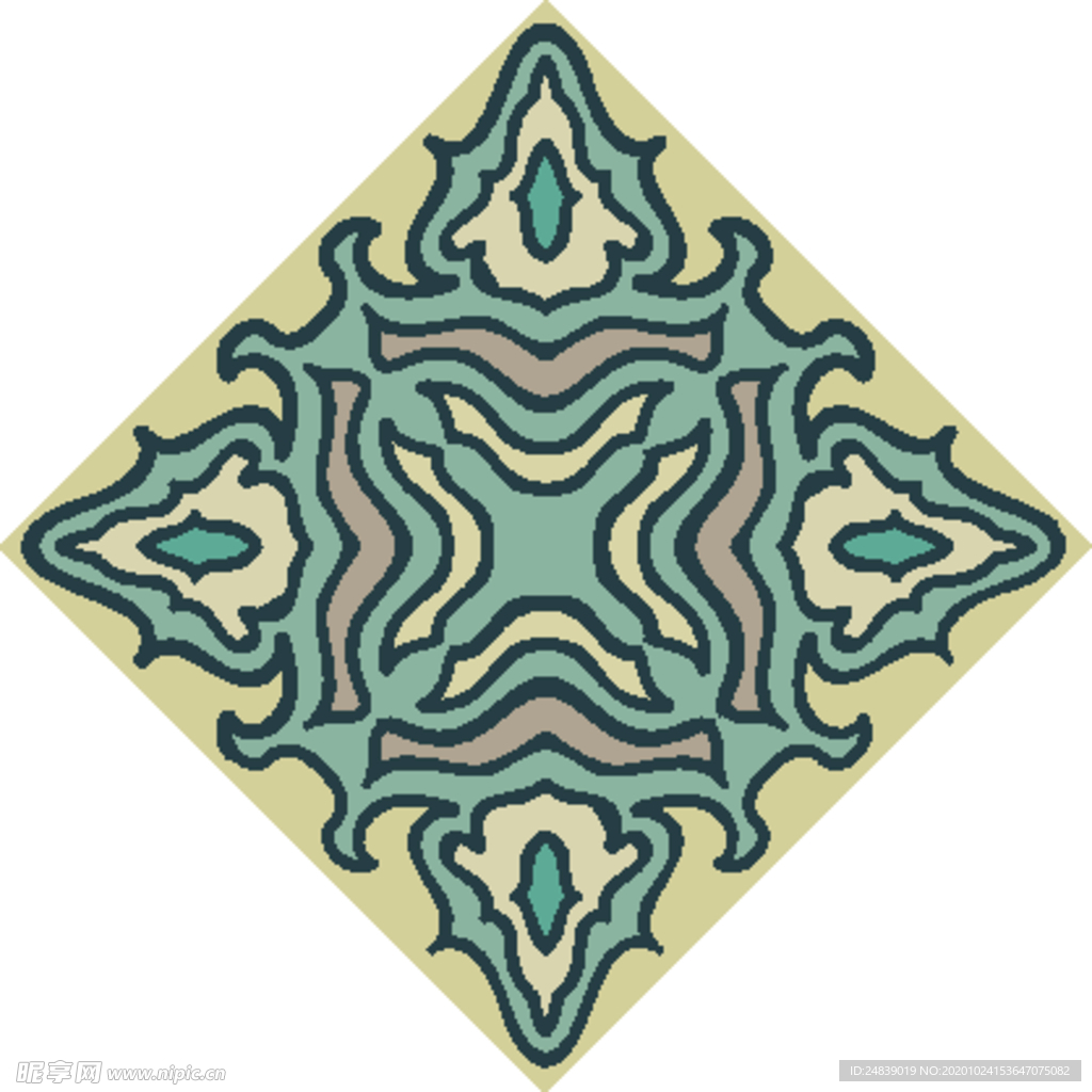 古典少数民族花纹底纹矢量