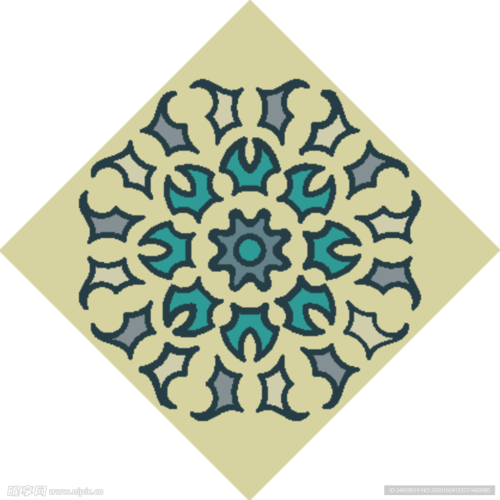 古典少数民族花纹底纹矢量