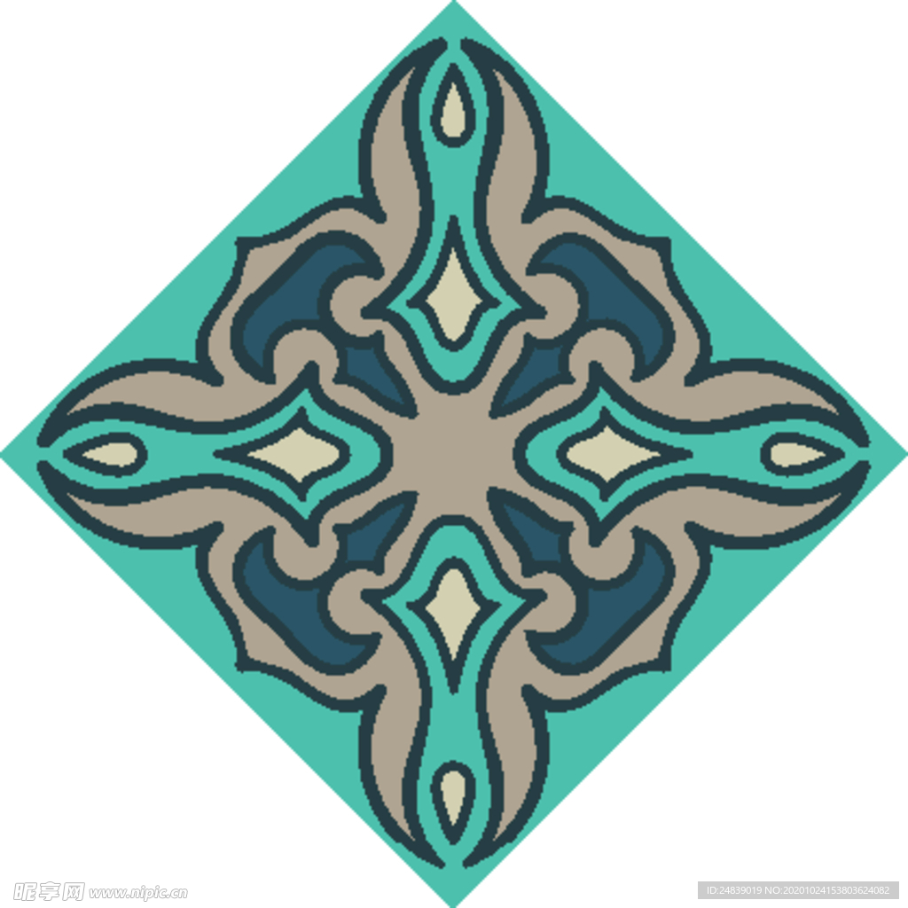 古典少数民族花纹底纹矢量