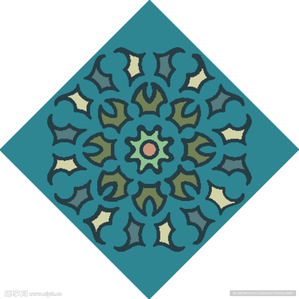 古典少数民族花纹底纹矢量