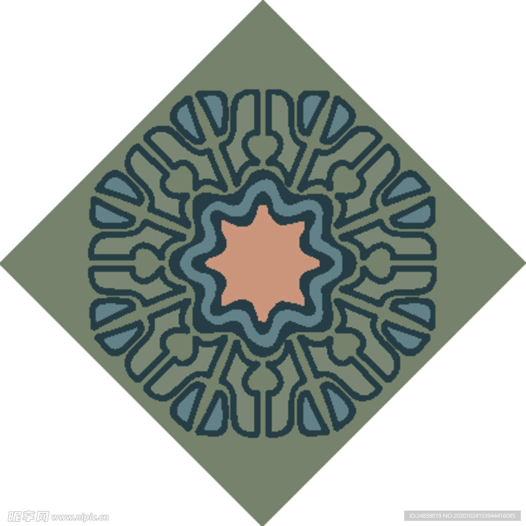 古典少数民族花纹底纹矢量