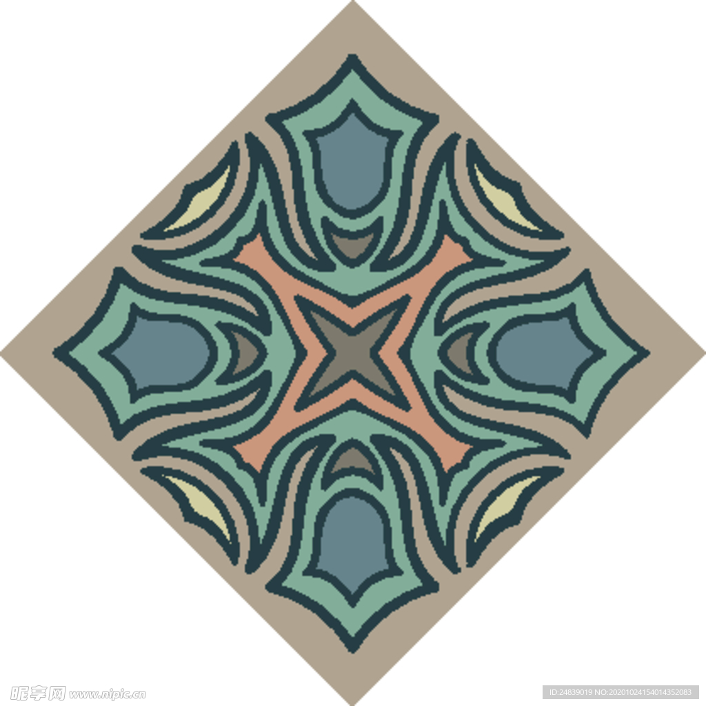 古典少数民族花纹底纹矢量