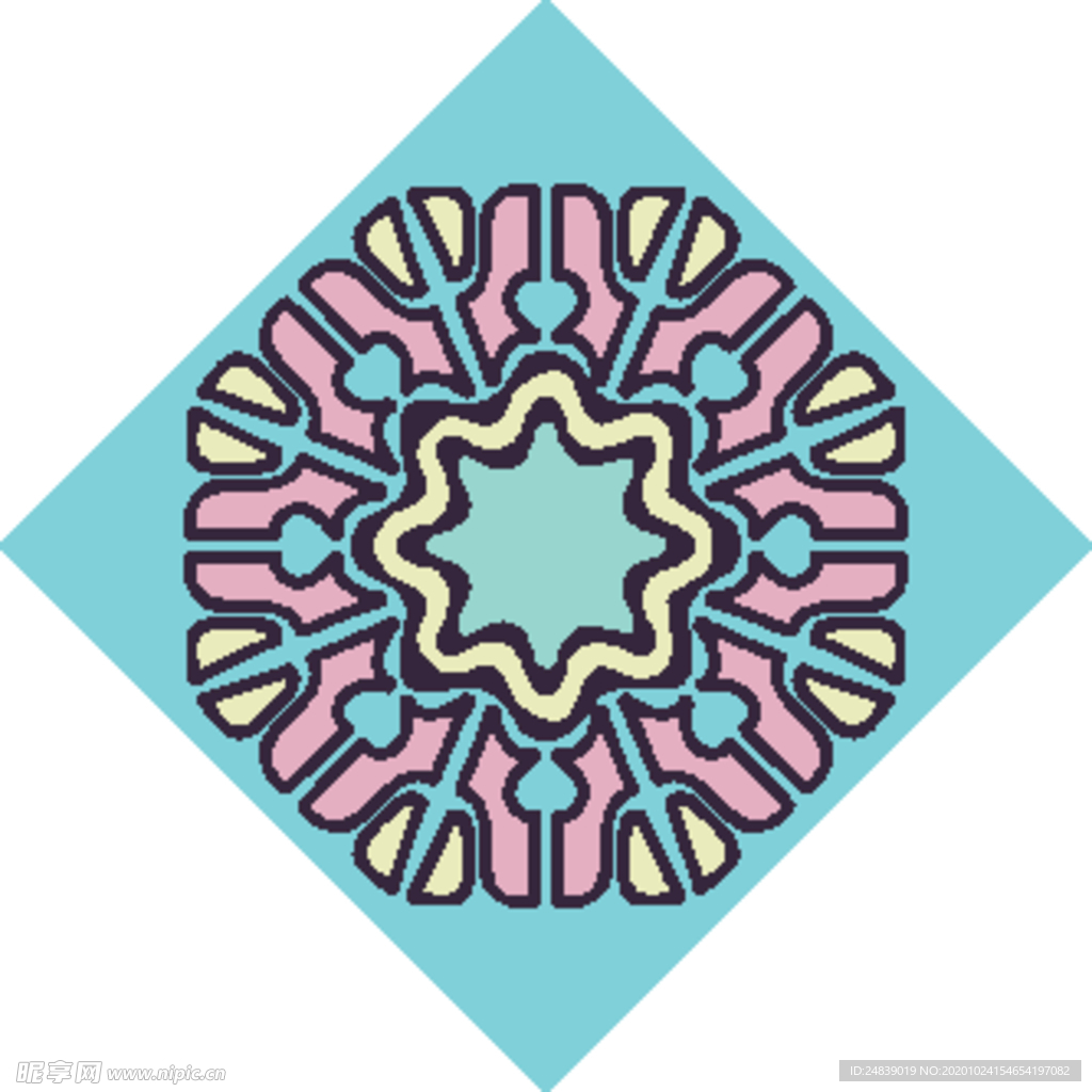 古典少数民族花纹底纹矢量