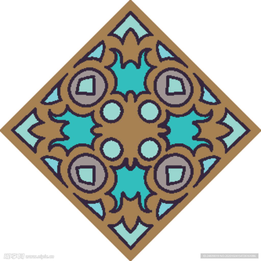 古典少数民族花纹底纹矢量