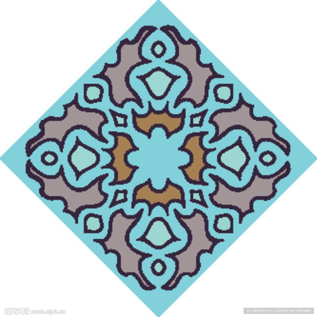 古典少数民族花纹底纹矢量