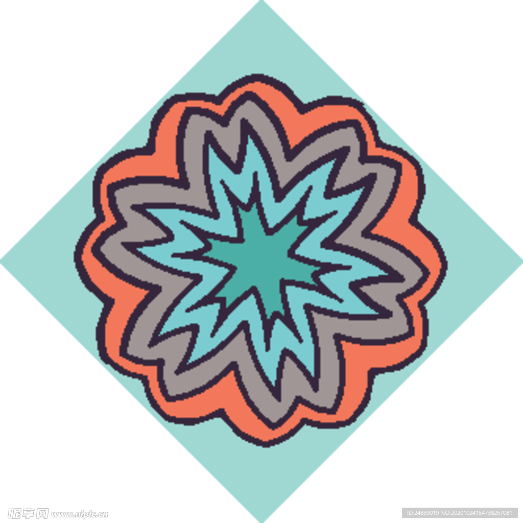 古典少数民族花纹底纹矢量