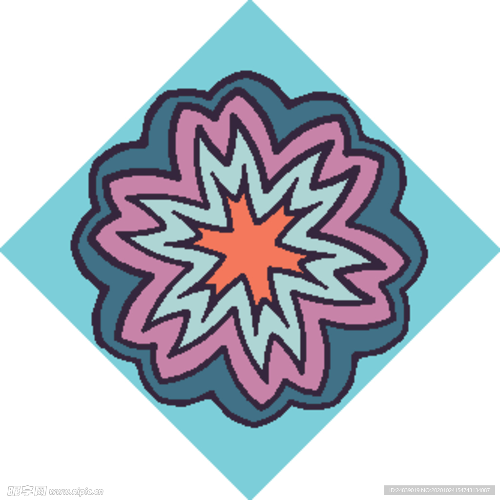 古典少数民族花纹底纹矢量