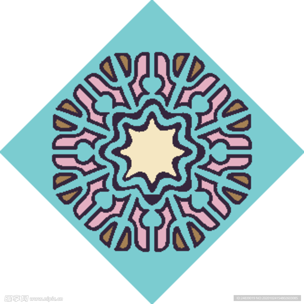 古典少数民族花纹底纹矢量