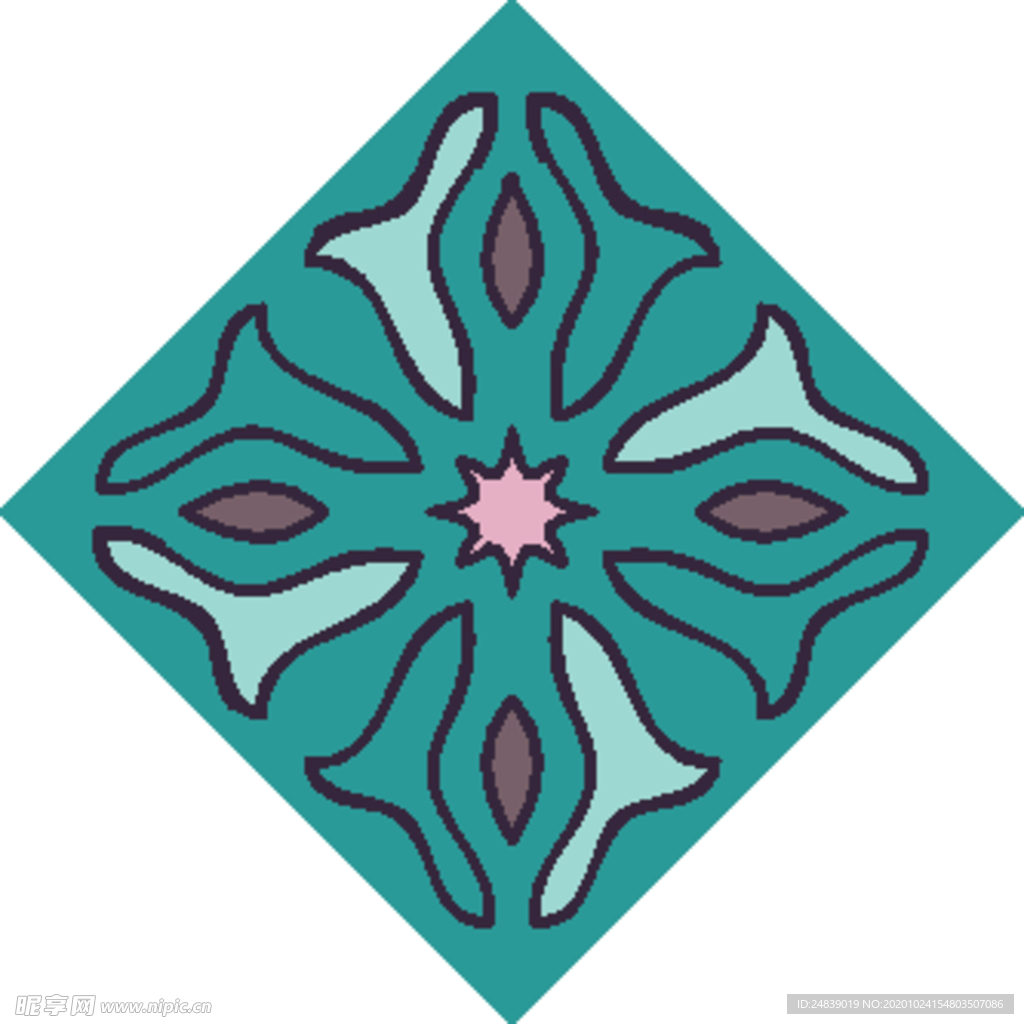 古典少数民族花纹底纹矢量