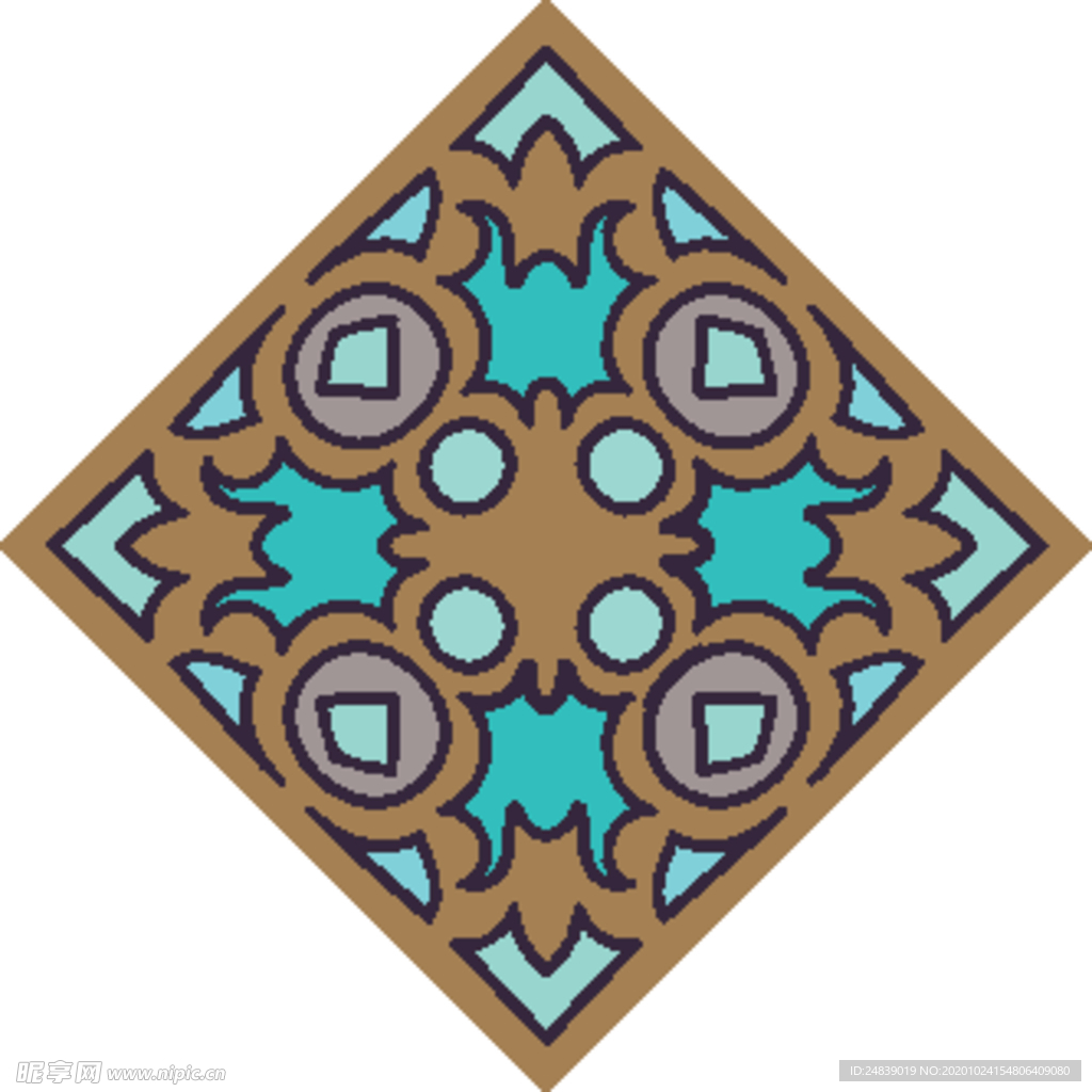 古典少数民族花纹底纹矢量