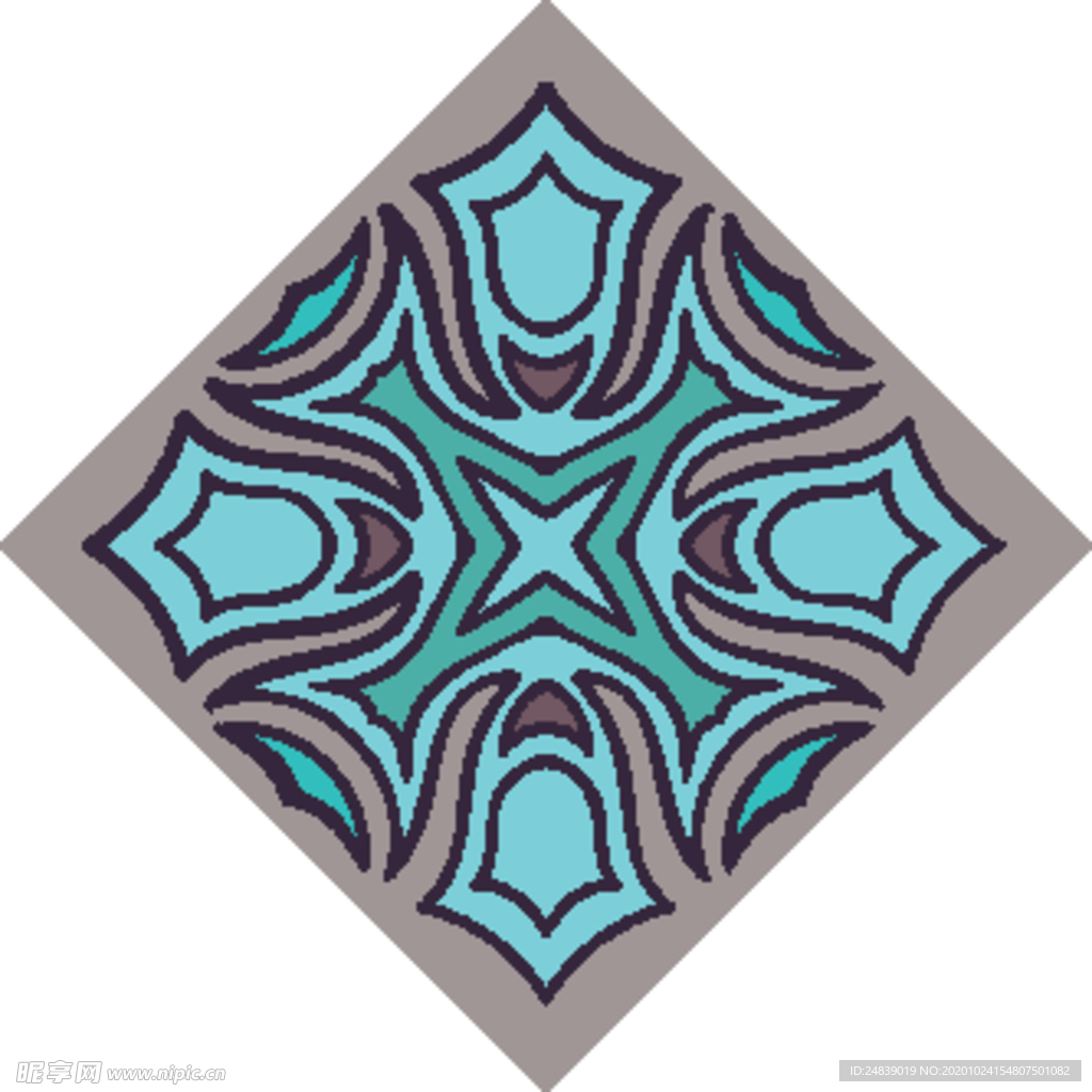 古典少数民族花纹底纹矢量