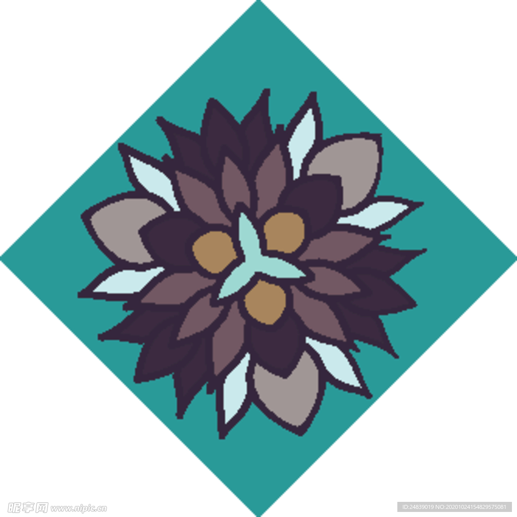 古典少数民族花纹底纹矢量