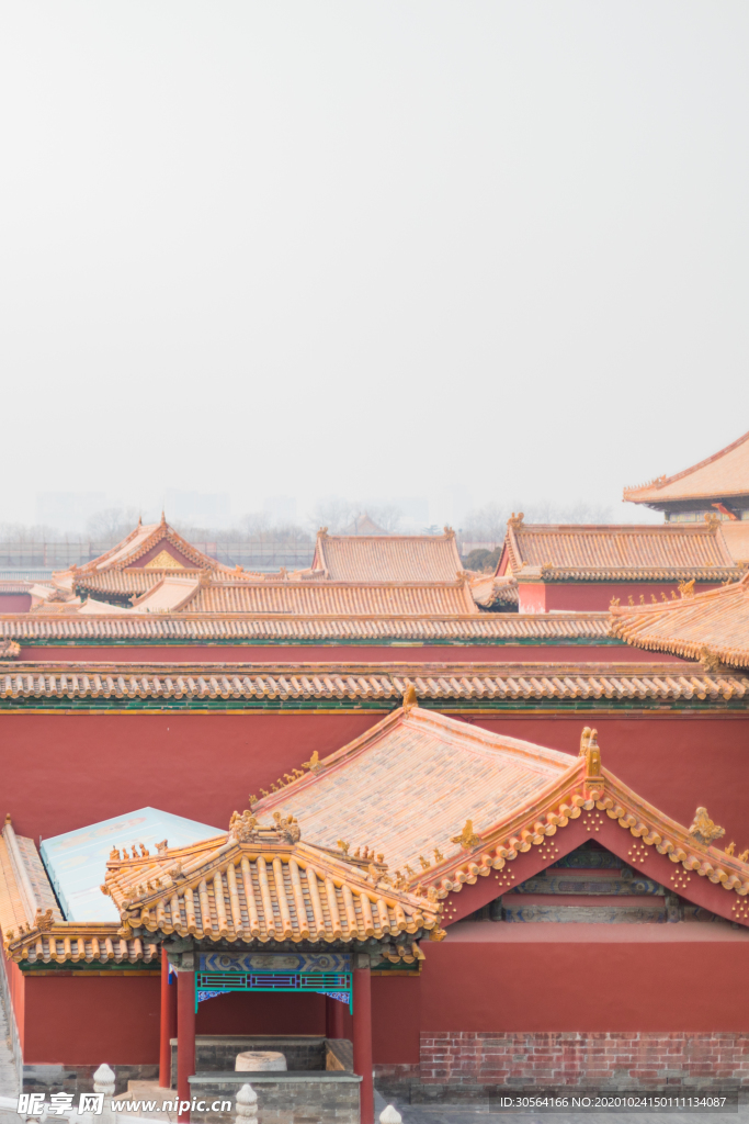 复古城墙旅游旅行背景海报素材