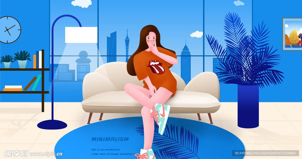 卡通动漫创意插画