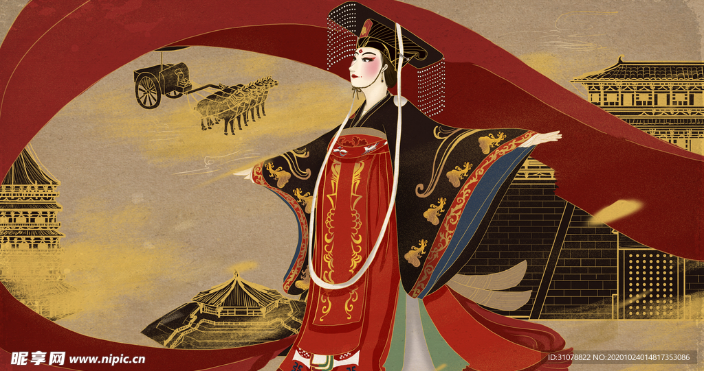 卡通动漫创意插画