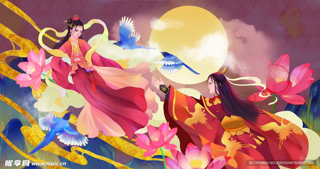 卡通动漫创意插画