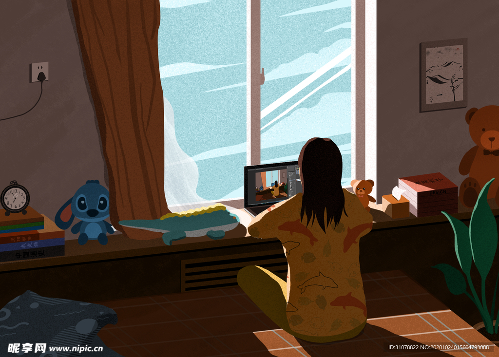 卡通动漫创意插画