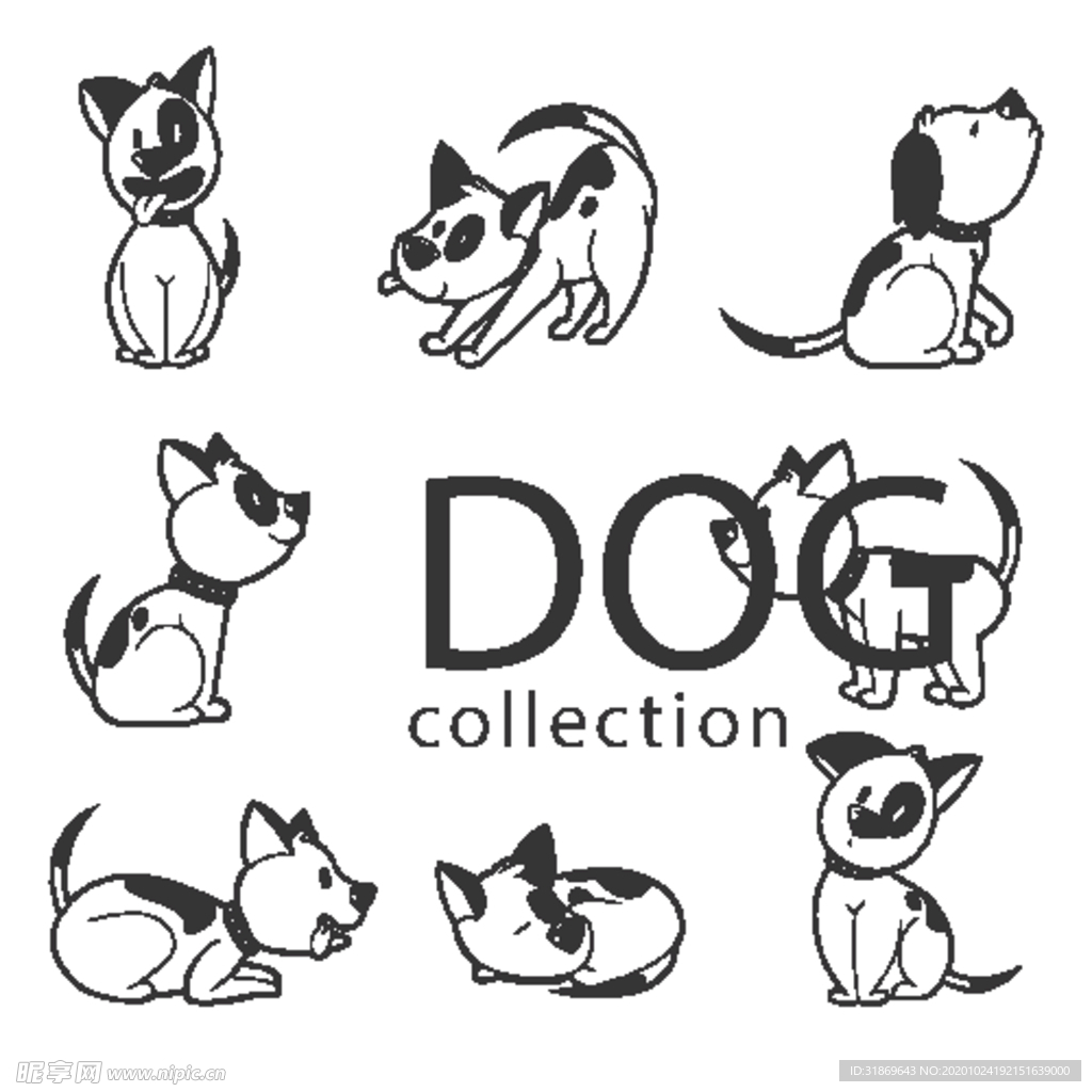 狗 DOG 动物 卡通