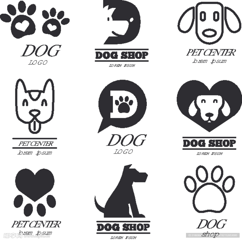 狗 DOG 动物 卡通